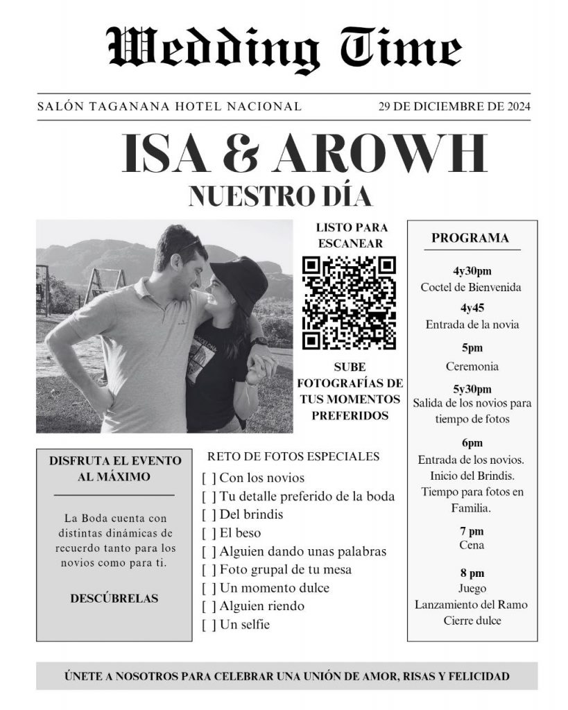 Invitacion digital 2025 bodas
